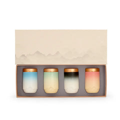 Ceramic Tea Can 4pcs Gift Box